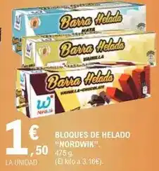 E.Leclerc Nordwik - bloques de helado oferta