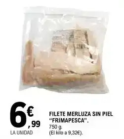 E.Leclerc Frimapesca - filete merluza sin piel oferta