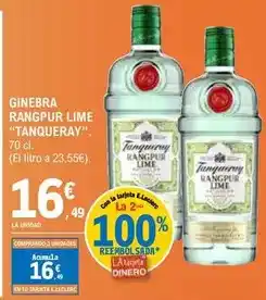 E.Leclerc Tanqueray - ginebra rangpur lime oferta