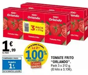 E.Leclerc Orlando - tomate frito oferta