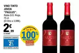 E.Leclerc Bodegas rm rioja - vino tinto joven paulus oferta