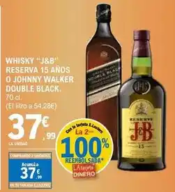 E.Leclerc J&b - whisky reserva 15 anos oferta