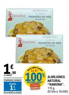 E.Leclerc Ramona - almejones natural oferta