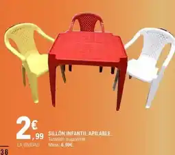 E.Leclerc Sillon infantil apilable oferta