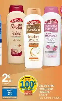 E.Leclerc Instituto español - gel de bano oferta