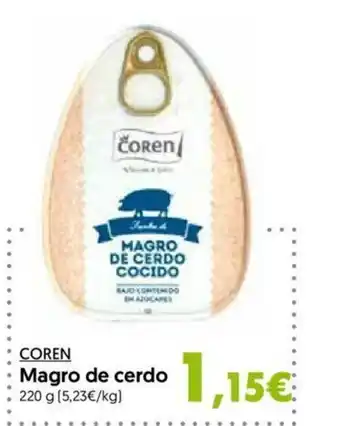 Hiper Usera Coren Magro de cerdo 220g oferta