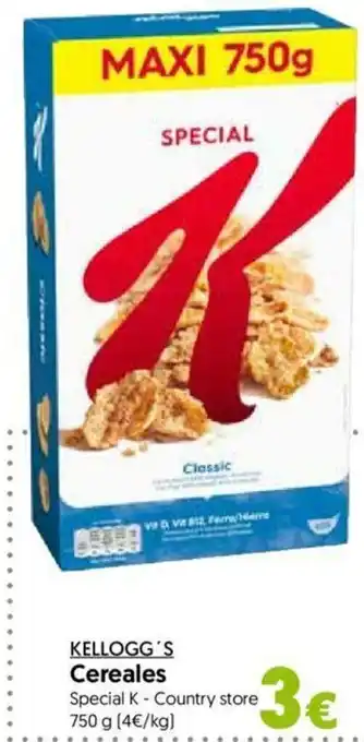 Hiper Usera Kellogg's Cereales Special K -Country store 750g oferta