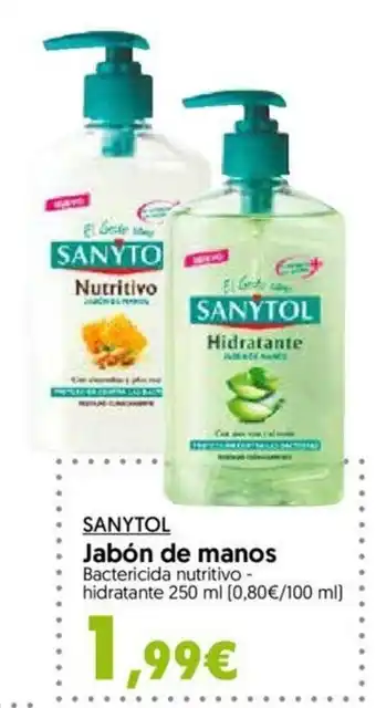 Hiper Usera Sanytol Jabón de manos 250ml oferta