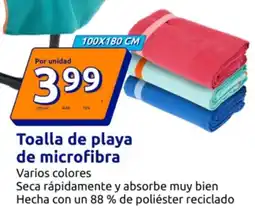 Action Toalla de playa de microfibra oferta
