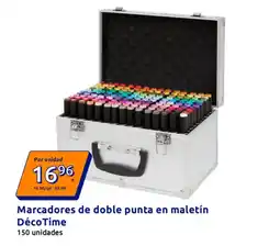 Action Marcadores de doble punta en maletín Déco Time oferta