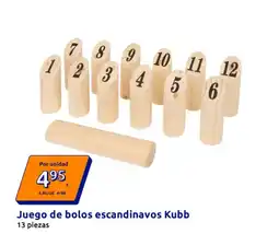 Action Juego de bolos escandinavos Kubb oferta