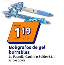 Action Bolígrafos de gel borrables oferta