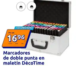Action Marcadores de doble punta en maletín DécoTime oferta