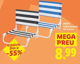 Lidl CRIVIT Cadira de platja Silla de playa oferta