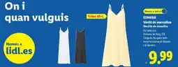 Lidl ESMARA Vestit de mussolina Vestido de muselina oferta