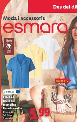 Lidl ESMARA Brusa de mussolina Blusa de muselina oferta