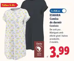 Lidl ESMARA Camisa de dormir Camisón oferta