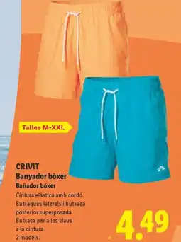Lidl CRIVIT Banyador boxer Bañador bóxer oferta