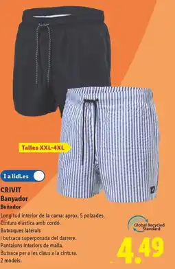 Lidl CRIVIT Banyador Bañador oferta