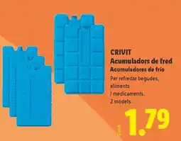 Lidl CRIVIT Acumuladors de fred Acumuladores de frío oferta