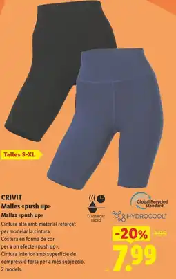 Lidl CRIVIT Malles <<push up>> Mallas «push up >> oferta