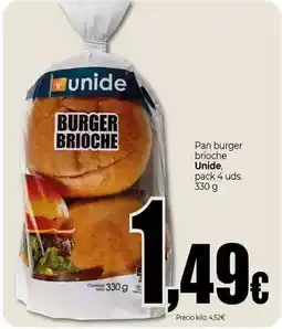 Unide Market Unide - pan burger brioche oferta