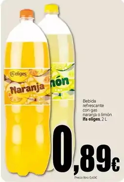 Unide Market Ifa eliges - bebida refrescante con gas naranja o limón oferta