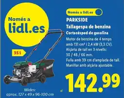 Lidl PARKSIDE Tallagespa de benzina oferta
