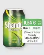 Cuevas Cash Cruzcampo - cerveza limón shandy lata oferta