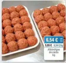 Cuevas Cash Albóndigas de cerdo oferta