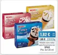 Cuevas Cash Spar - helado cono nata/ nata-fresa/ nata-car oferta
