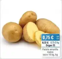Cuevas Cash Patata amarilla nueva origen: es oferta