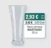 Cuevas Cash Martigues vaso cerveza oferta