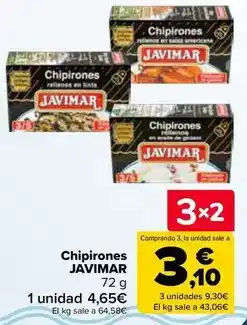 Carrefour Javimar - chipirones oferta