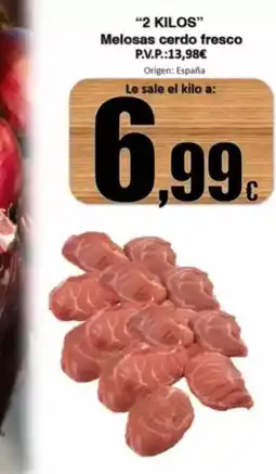Super Alcoop Melosas cerdo fresco origen: españa oferta