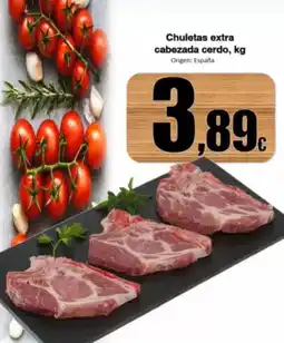 Super Alcoop Alcoop - chuletas extra cabezada cerdo, origen: españa oferta