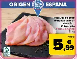 Carrefour Carrefour el mercado - pechuga de pollo fileteada familiar oferta