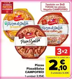 Carrefour Campofrío - pizzas pizza&salsa oferta