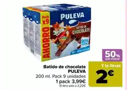Carrefour Puleva - batido de chocolate oferta