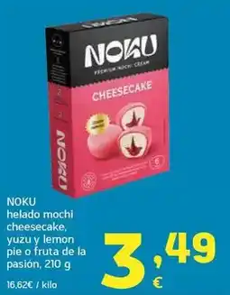 HiperDino Noku - helado mochi cheesecake oferta