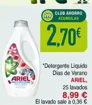 Masymas Ariel - detergente líquido dias de verano oferta