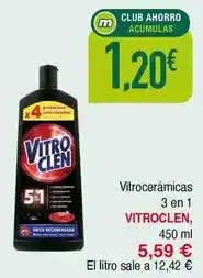 Masymas Vitroclen - vitrocerámicas 3 en 1 oferta