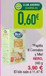 Masymas Hero - 8 cereales y miel oferta