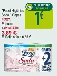 Masymas Foxy - papel higiénico seda 3 capas oferta