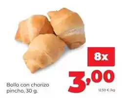Alimerka Bollo - con chorizo pincho oferta