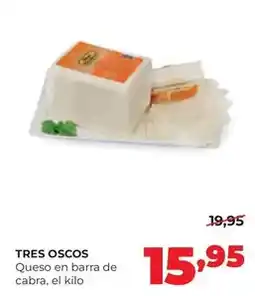 Alimerka Tres oscos - queso en barra de cabra oferta