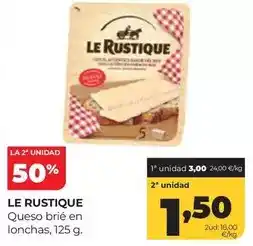 Alimerka Le rustique - queso brie en lonchas oferta