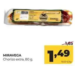 Alimerka Miravega chorizo extra oferta