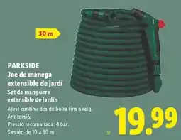 Lidl Parkside - set de manguera extensible de jardín oferta
