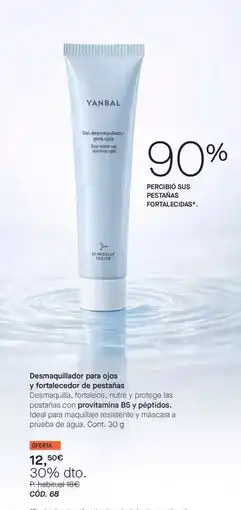 Yanbal Yanbal - desmaquillador para ojos y fortalecedor de pestanas oferta